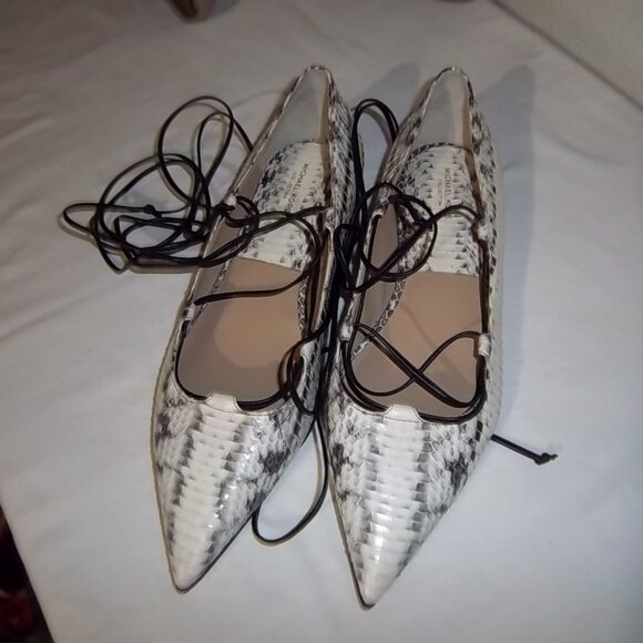 Michael Kors Lace Up Leg Flats Size38.5 - Picture 3 of 7
